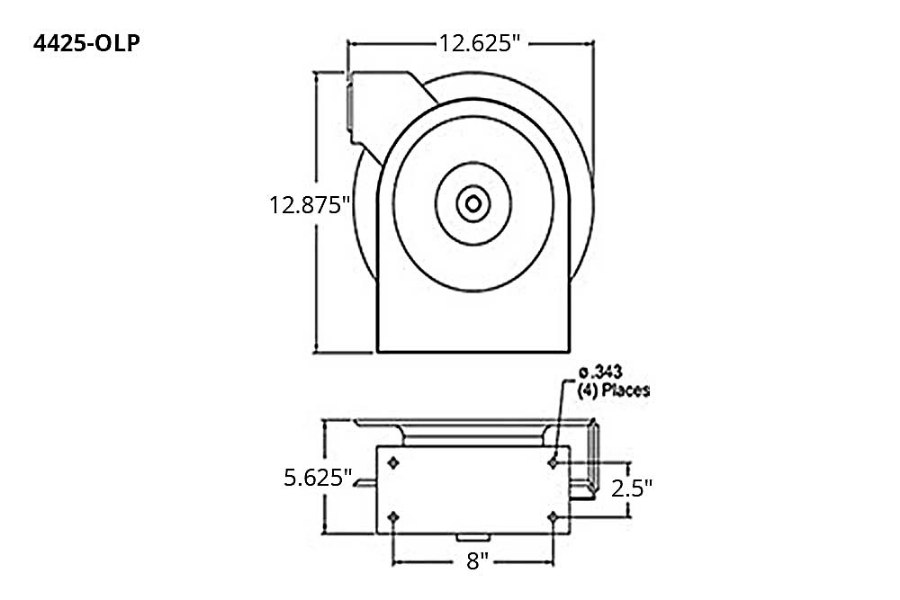 Picture of Reelcraft 4000 Series Air/Water Premium Hose Duty Reels