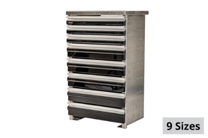 Picture of CTech 8 Drawer Black Toolbox Systems