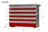 Picture of CTech 5 Drawer Red Toolbox Systems