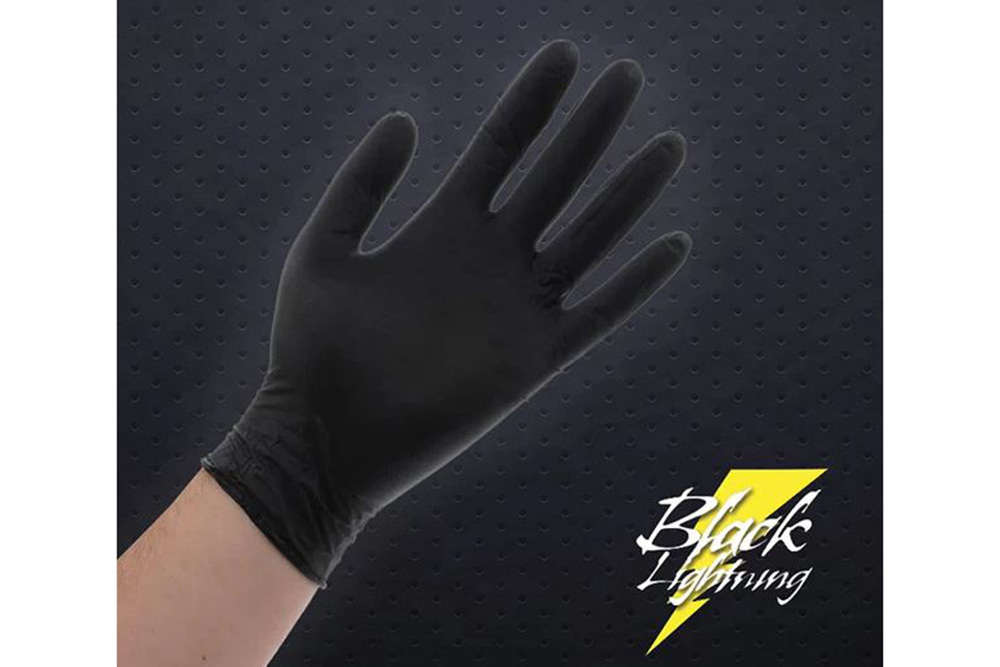 Picture of Black Lightning 6-Mil Disposable Nitrile Gloves