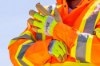 Picture of Zip's Hi-Vis Pigskin Reflective Gloves