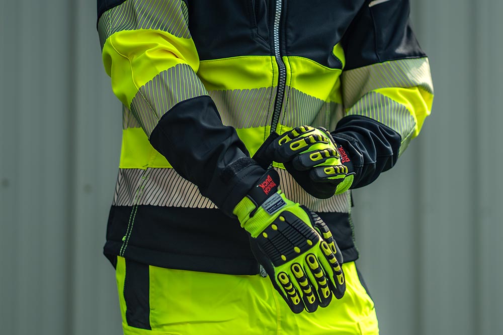 Picture of Tough Duck Hi-Vis Bladex Gloves