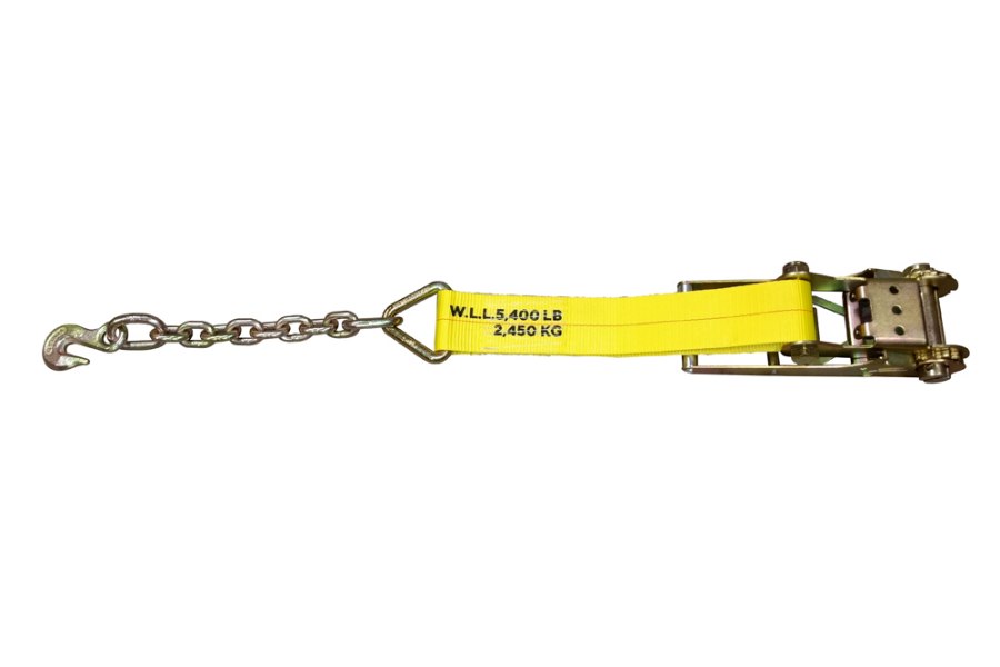 Picture of Zips 3"x18" Fixed End Cargo Strap with Chain and Grab Hook