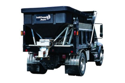 Picture of SaltDogg PRO6000 6.0 Cubic Yard Electric Black Poly/Stainless Steel Hopper Spreader w/Auger