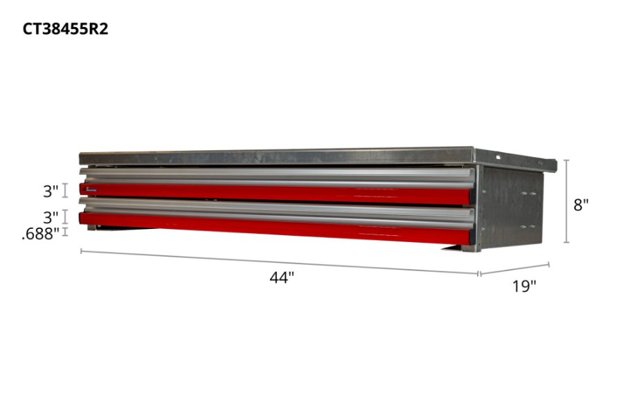 Picture of CTech 2 Drawer Red Toolbox Systems