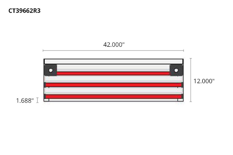 Picture of CTech 3 Drawer Red Toolbox Systems