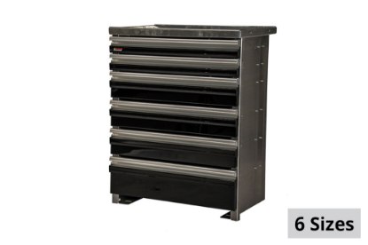 Picture of CTech 6 Drawer Black Toolbox Systems