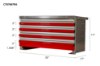 Picture of CTech 4 Drawer Red Toolbox Systems