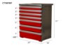 Picture of CTech 7 Drawer Red Toolbox Systems