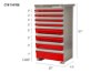 Picture of CTech 8 Drawer Red Toolbox Systems