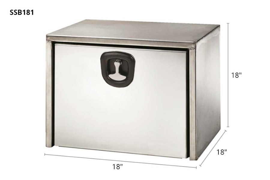 Picture of Buyers Single Latch Stainless Steel Toolbox