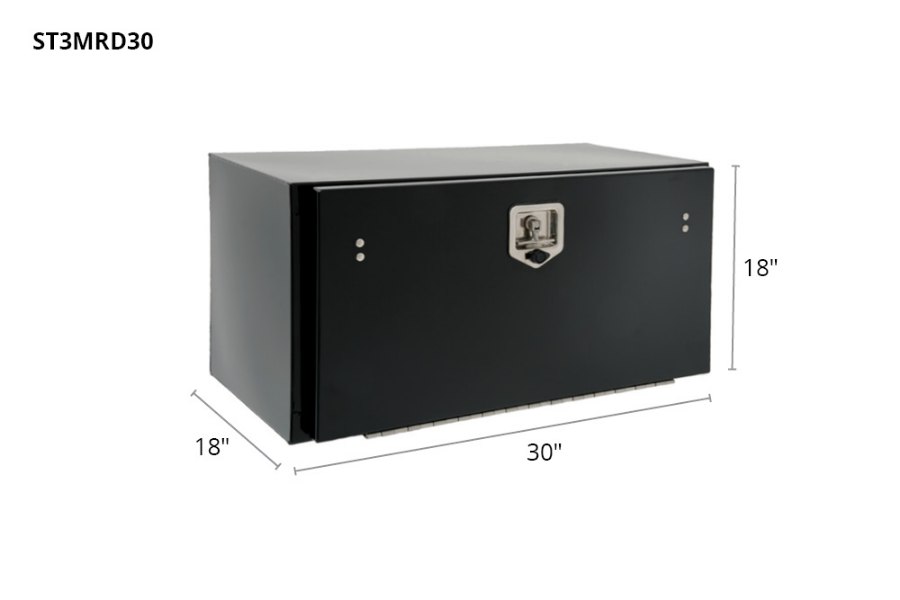 Picture of Phoenix Black Powder Coated Steel Toolbox