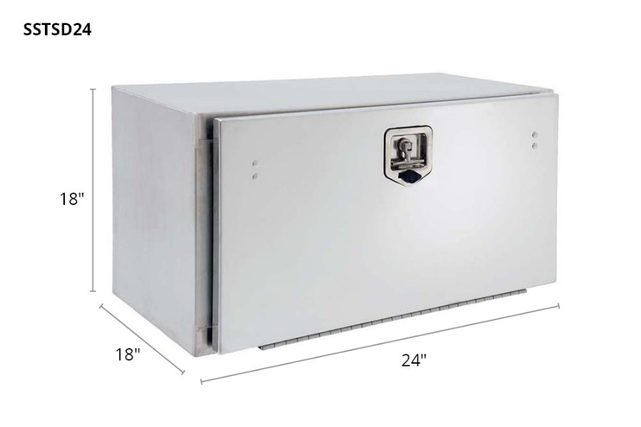 Picture of Phoenix Stainless Steel Toolbox w/Polished Stainless Steel Door