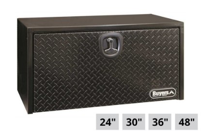 Picture of Buyers Black Diamond Tread Steel Underbody Truck Box w/Aluminum Door