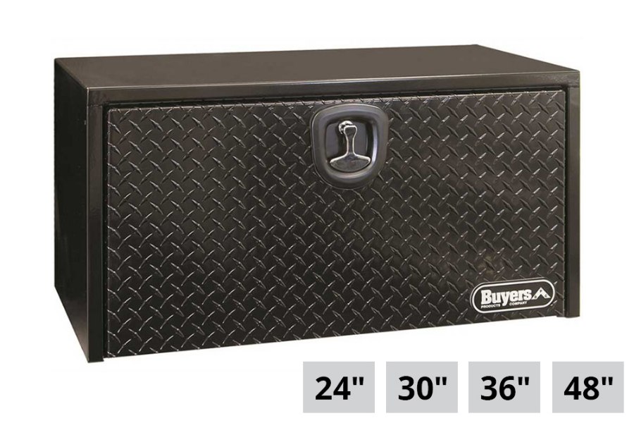 Picture of Buyers Black Diamond Tread Steel Underbody Truck Box w/Aluminum Door