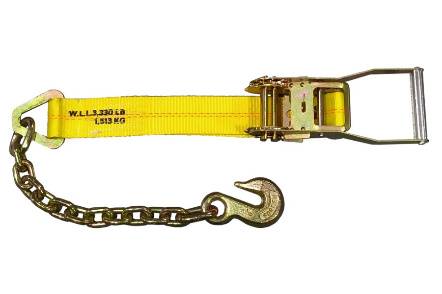 Picture of Zips 2"x18" Fixed End Cargo Strap with Chain and Grab Hook