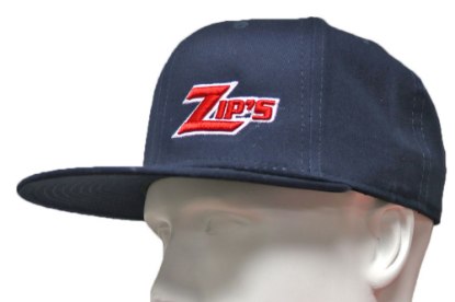 Picture of Zip's Logo Hat Flat Bill Navy