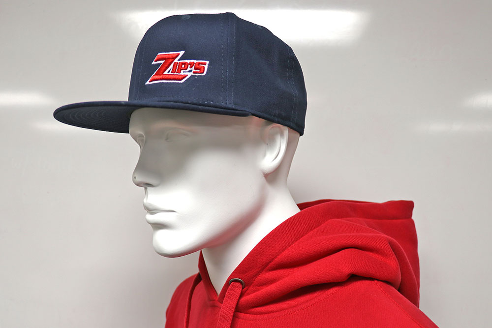 Picture of Zip's Logo Hat Flat Bill Navy