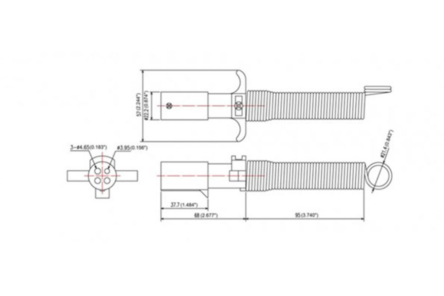 Picture of Grote 4 Pole Plug With Spring, Pk 1