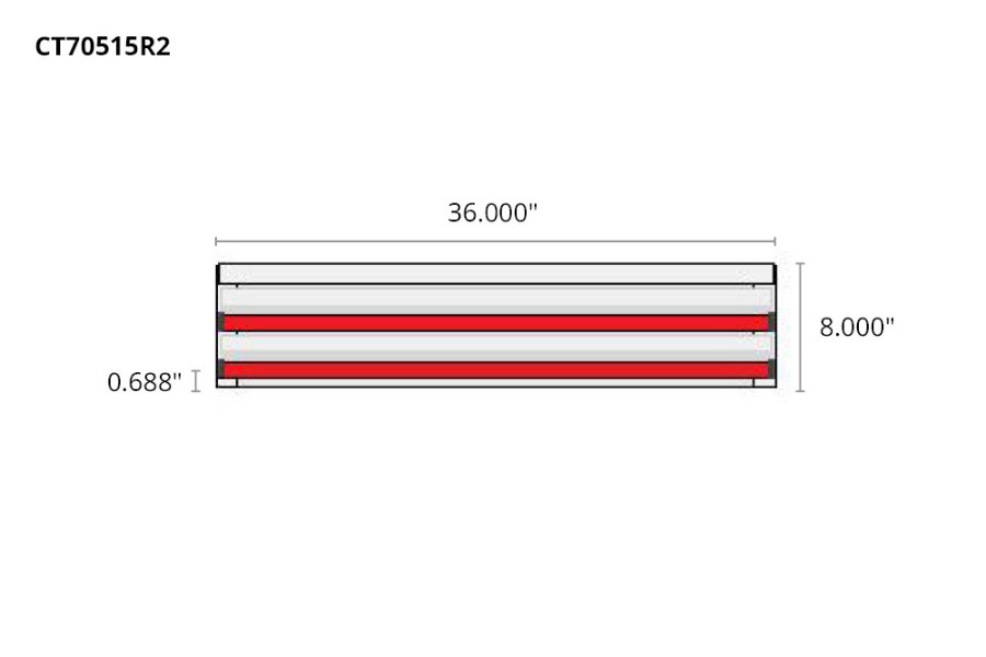 Picture of CTech 2 Drawer Red Toolbox Systems