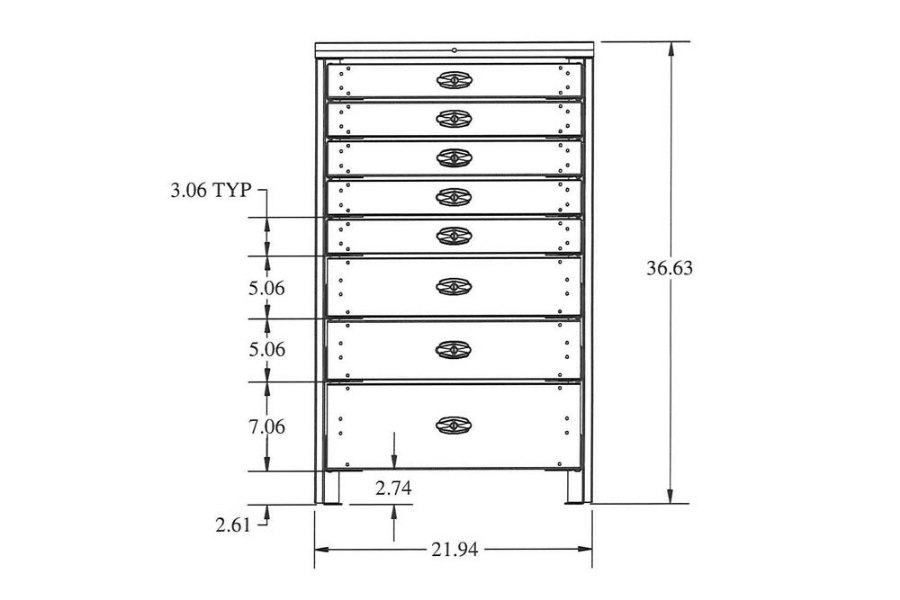 Picture of Stellar 8 Drawer Toolbox Systems