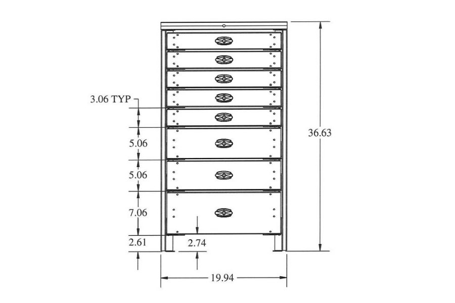 Picture of Stellar 8 Drawer Toolbox Systems