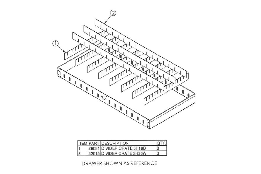 Picture of Stellar Egg Crate Divider Kit