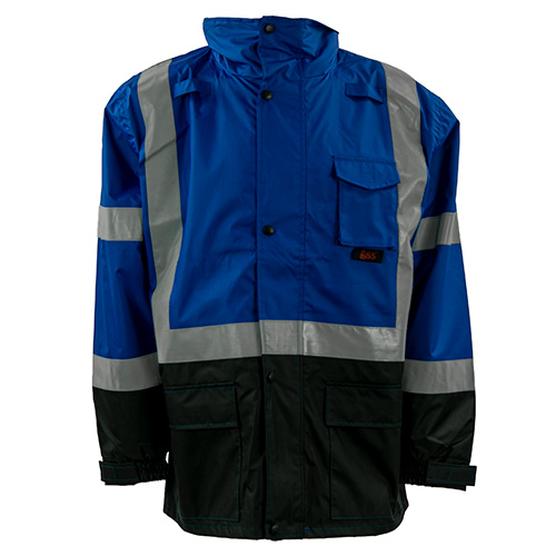 Picture of GSS Safety Premium Hooded Rain Jacket with Black Bottom