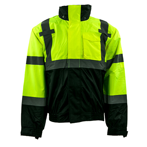 Picture of GSS Safety 3-in-1 Waterproof Class 3 Bomber with Black Bottom and Removable Fleece