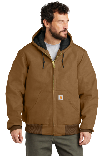 Picture of Carhartt Quilted-Flannel-Lined Duck Active Jac