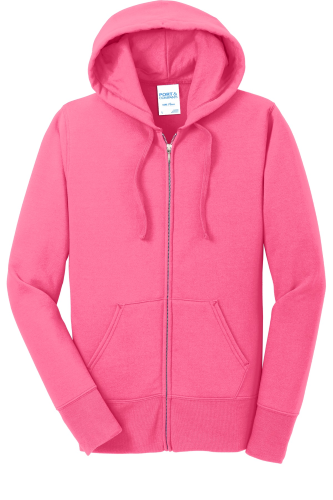 Picture of Port & Company Ladies Core Fleece Full-Zip Hooded Sweatshirt