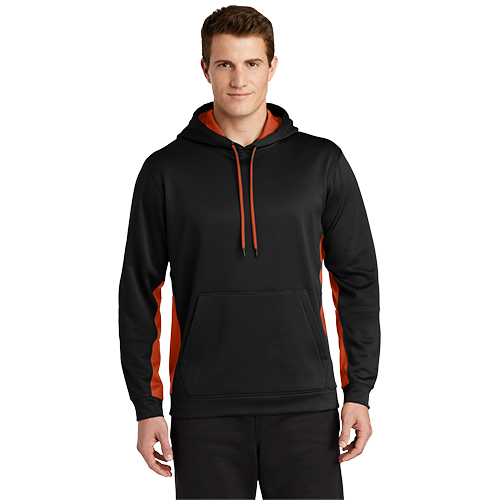 Picture of Sport-Tek Sport-Wick Fleece Colorblock Hooded Pullover