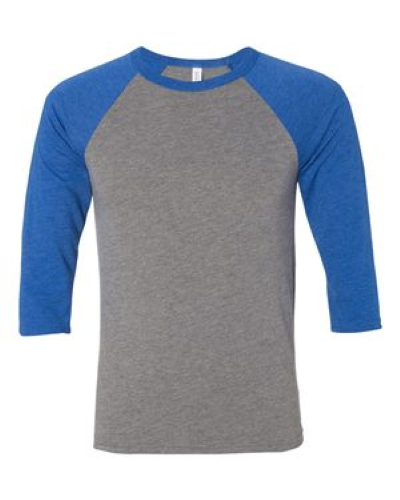 Picture of BELLA + CANVAS 3/4 Sleeve Baseball Tee