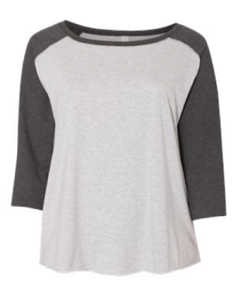 Picture of LAT Curvy Collection Women's Baseball 3/4 Sleeve Tee