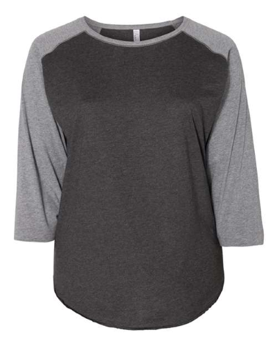 Picture of LAT Curvy Collection Women's Baseball 3/4 Sleeve Tee