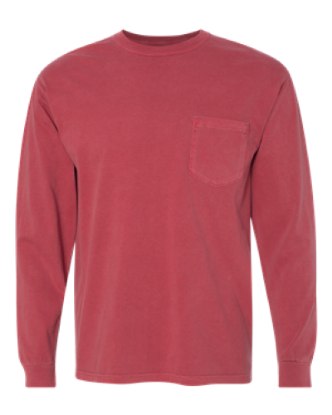 Picture of Comfort Colors Garment-Dyed Heavyweight Long Sleeve Pocket T-Shirt