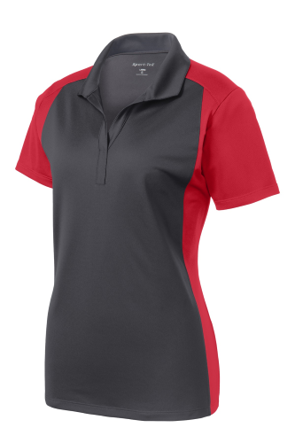 Picture of Sport-Tek Ladies Colorblock Micropique Sport-Wick Polo