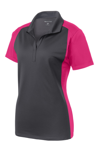 Picture of Sport-Tek Ladies Colorblock Micropique Sport-Wick Polo
