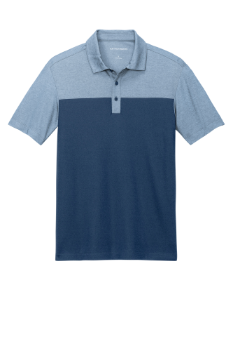 Picture of Port Authority Fine Pique Blend Blocked Polo