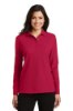 Picture of Port Authority Ladies Silk Touch Long Sleeve Polo