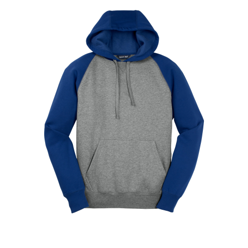 Picture of Sport-Tek Raglan Colorblock Pullover Hooded Sweatshirt