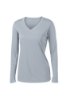 Picture of Sport-Tek Ladies Long Sleeve PosiCharge Competitor V-Neck T-Shirt