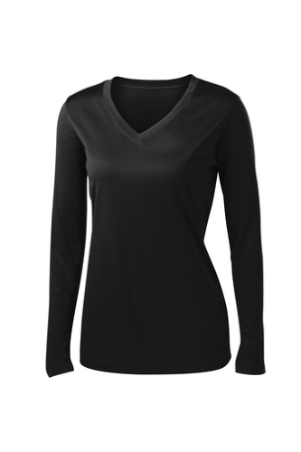 Picture of Sport-Tek Ladies Long Sleeve PosiCharge Competitor V-Neck T-Shirt