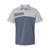 Picture of Adidas Heathered Colorblocked 3-Stripes Polo