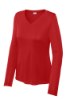 Picture of Sport-Tek Ladies Long Sleeve PosiCharge Competitor V-Neck T-Shirt