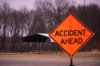 Picture of Sign and Safety Equipment 36" Orange "Accident Ahead" Roll-Up Sign