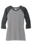 Picture of District Women's Perfect Tri 3/4-Sleeve Raglan T-Shirt