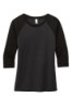 Picture of District Women's Perfect Tri 3/4-Sleeve Raglan T-Shirt