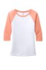 Picture of District Women's Perfect Tri 3/4-Sleeve Raglan T-Shirt