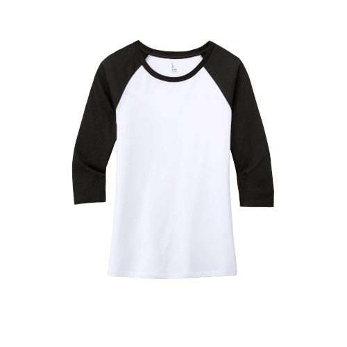 Picture of District Women's Perfect Tri 3/4-Sleeve Raglan T-Shirt